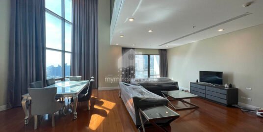 Fully-furnished 3 bedrooms duplex for rent in Bright Condominium.